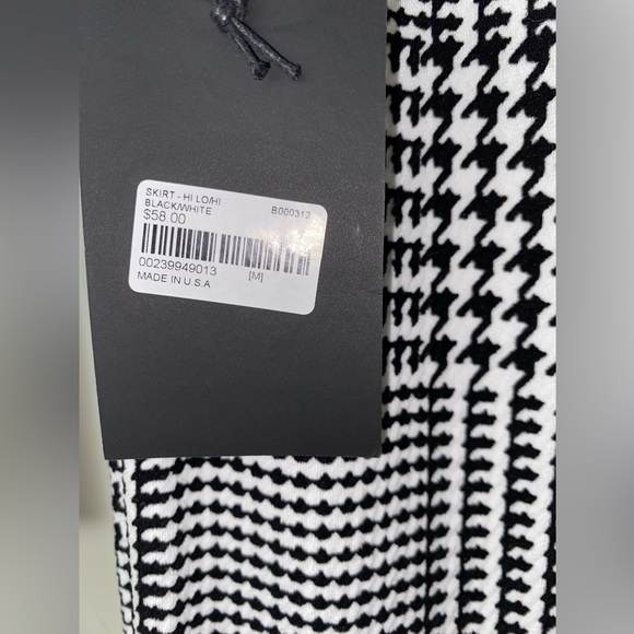 ETA High-Low Houndstooth Mermaid Skirt - Picture 8 of 8